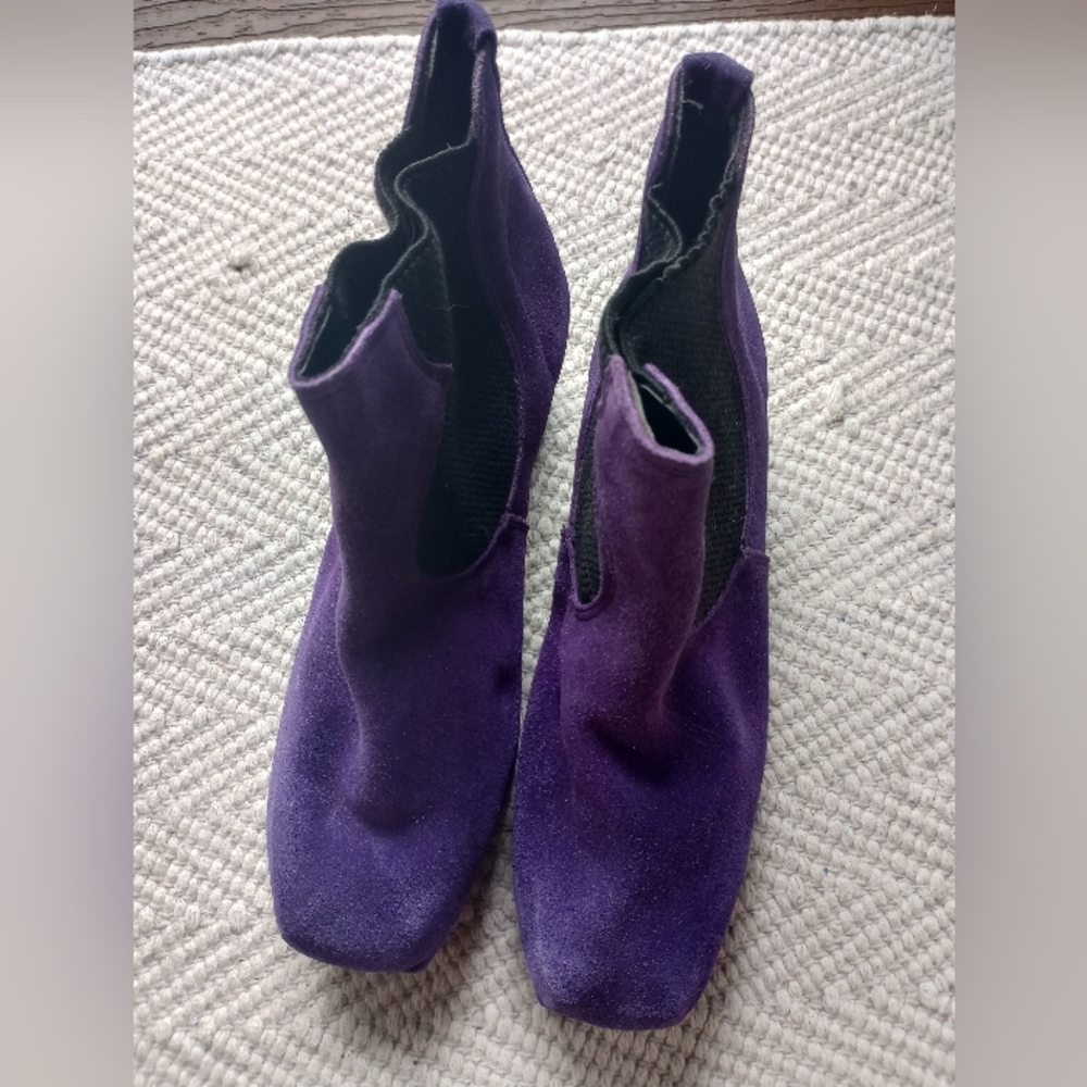 Vintage Royal Purple Boot/Heels Leather